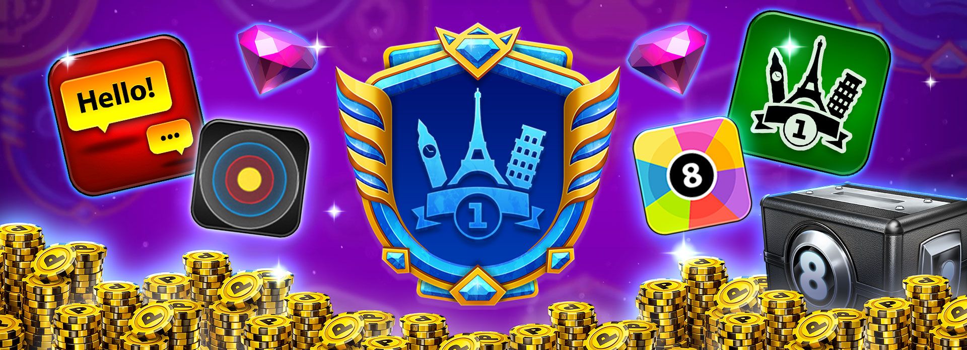 8 Ball Pool - Europe 1 Cue Collection