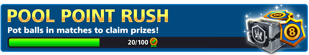 <b>Mar 20 - Mar 22</b> | <i>Pool Point Rush Event</i>