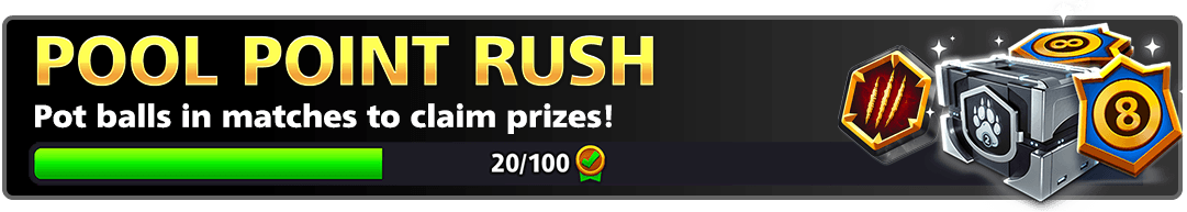 <b>May 23 - May 26 </b>| <i>Pool Point Rush Event</i>