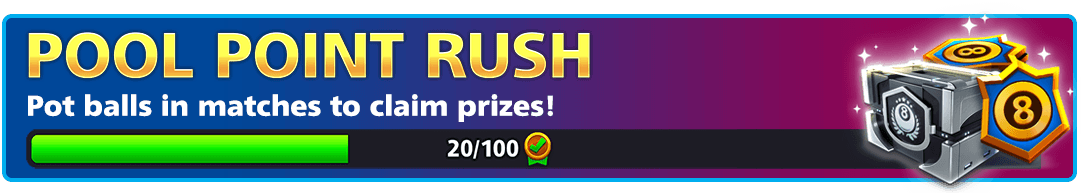 <b>April 4 - 6 </b>| <i>Season 100 Pool Point Rush Event</i>