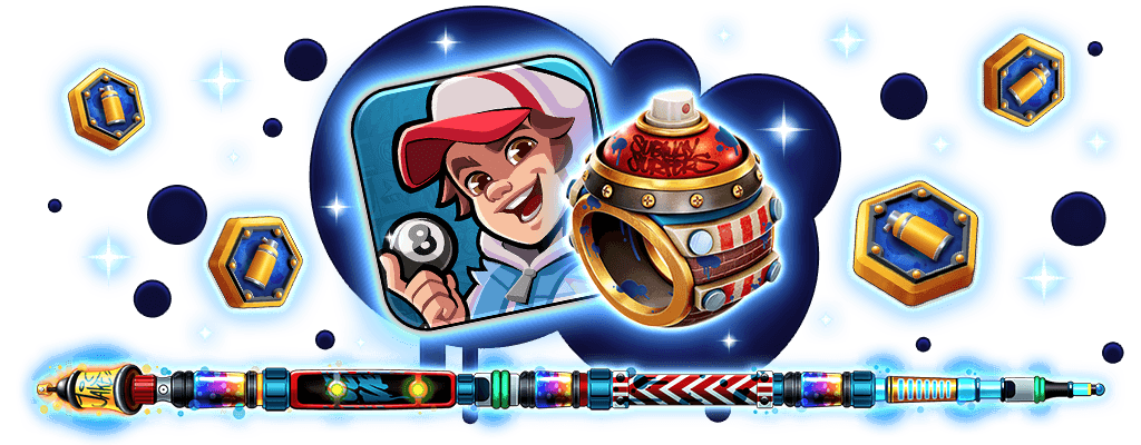 <b>Wed Aug 27 - Wed Sept 17 </b>| <i>Subway Surfers Season in 8 Ball Pool</i>