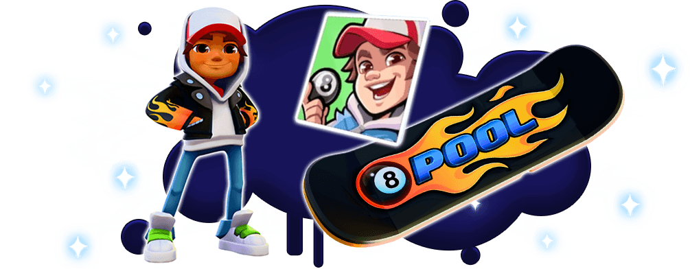 <b>Mon Aug 18 - Wed Sept 3 </b>| <i>8 Ball Pool Tour in Subway Surfers</i>